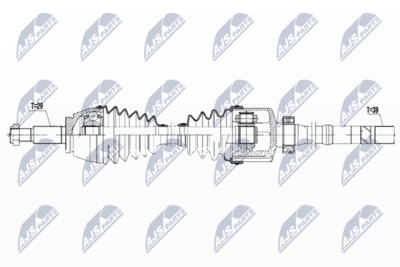 Приводной вал NTY NPW-RE-089