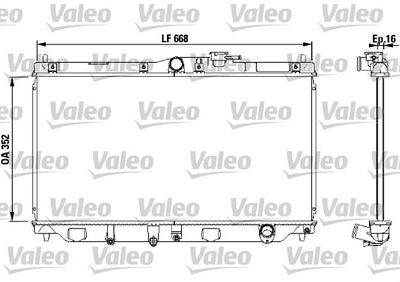 Radiators, Motora dzesēšanas sistēma VALEO 731076