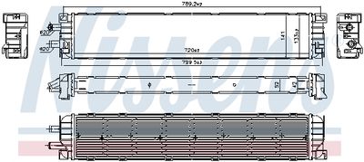 Радиатор, охлаждение двигателя NISSENS 606401