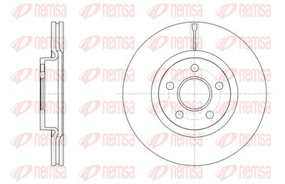 Тормозной диск REMSA 62561.10