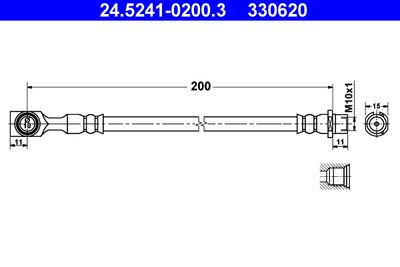 Тормозной шланг ATE 24.5241-0200.3