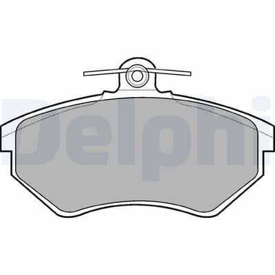 Комплект тормозных колодок, дисковый тормоз DELPHI LP770