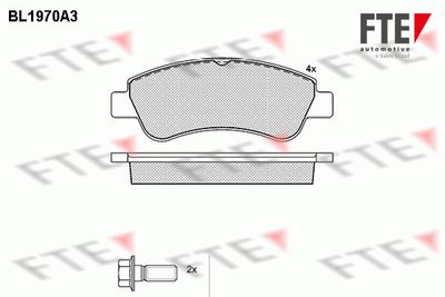 Комплект тормозных колодок, дисковый тормоз FTE 9010554
