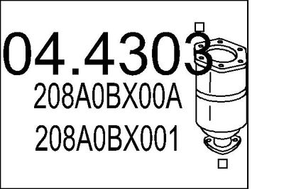 Катализатор MTS 04.4303