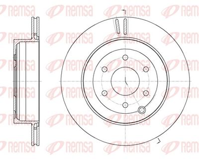 Тормозной диск REMSA 62135.10