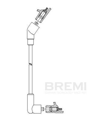 Augstsprieguma vads BREMI 608/75