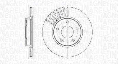 Тормозной диск MAGNETI MARELLI 361302040618