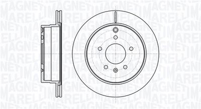 Тормозной диск MAGNETI MARELLI 361302040750