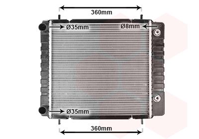 Radiators, Motora dzesēšanas sistēma VAN WEZEL 02002082