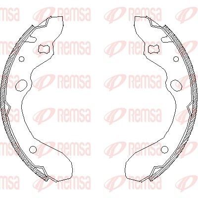 Тормозные колодки REMSA 4643.00