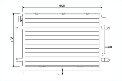 Конденсатор, кондиционер VALEO 818190