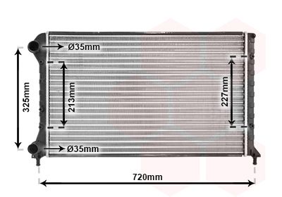 Radiators, Motora dzesēšanas sistēma VAN WEZEL 17002261