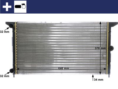 Radiators, Motora dzesēšanas sistēma MAHLE CR 607 000S