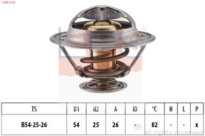 Termostats, Dzesēšanas šķidrums EPS 1.880.314S