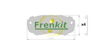 Pretčīkstēšanas plēve, Bremžu uzlikas FRENKIT 940055