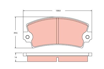 Комплект тормозных колодок, дисковый тормоз TRW GDB2398