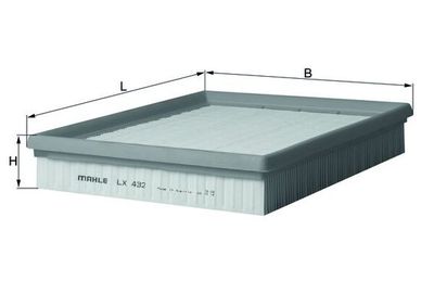Воздушный фильтр MAHLE LX 432