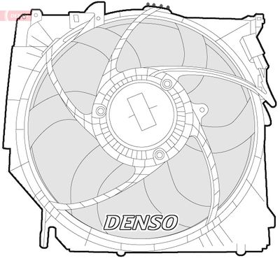 Вентилятор, охлаждение двигателя DENSO DER05005