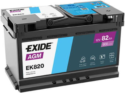 Стартерная аккумуляторная батарея EXIDE EK820