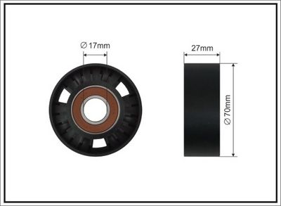 Spriegotājrullītis, Ķīļrievu siksna CAFFARO 500529 SC