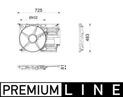 Кожух вентилятора MAHLE CFS 30 000P
