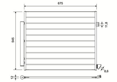 Конденсатор, кондиционер VALEO 822768