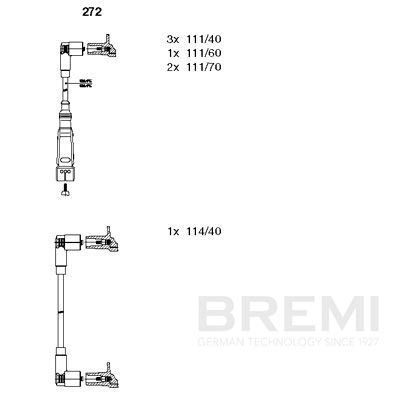 Augstsprieguma vadu komplekts BREMI 272