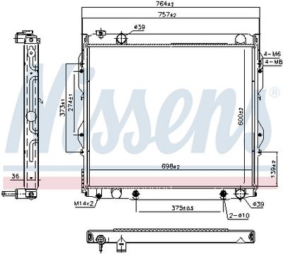 Radiators, Motora dzesēšanas sistēma NISSENS 606948