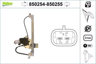 Стеклоподъемник VALEO 850254