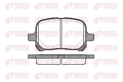 Bremžu uzliku kompl., Disku bremzes REMSA 0621.00