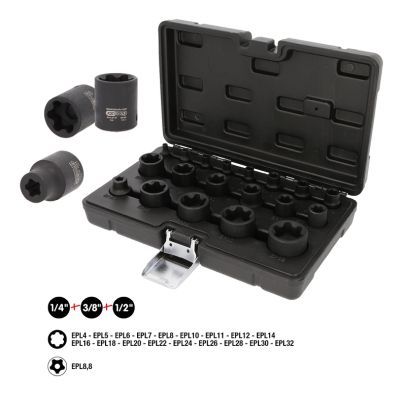 Muciņatslēgu komplekts KS TOOLS 515.0119