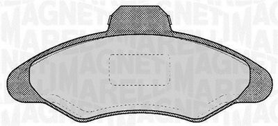 Bremžu uzliku kompl., Disku bremzes MAGNETI MARELLI 363916060246