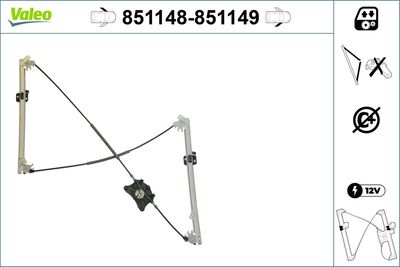 Стеклоподъемник VALEO 851148