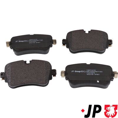 Bremžu uzliku kompl., Disku bremzes JP GROUP 1163714110