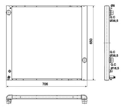 Radiators, Motora dzesēšanas sistēma NRF 53099