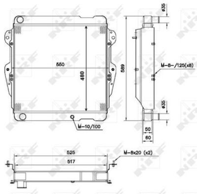 Radiators, Motora dzesēšanas sistēma NRF 52111