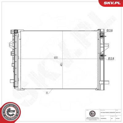 Конденсатор, кондиционер ESEN SKV 86SKV128