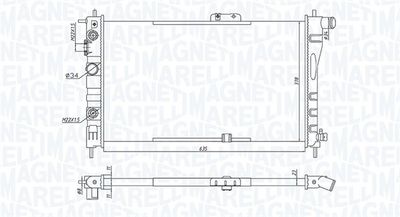 Radiators, Motora dzesēšanas sistēma MAGNETI MARELLI 350213197900