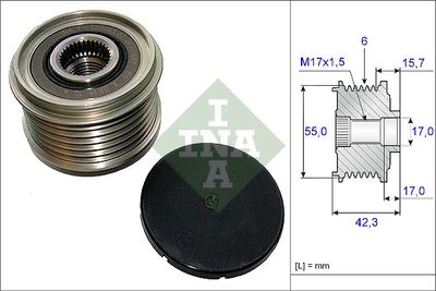 Ģeneratora brīvgaitas mehānisms Schaeffler INA 535 0154 10