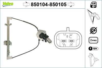 Стеклоподъемник VALEO 850104
