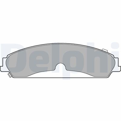 Комплект тормозных колодок, дисковый тормоз DELPHI LP3216