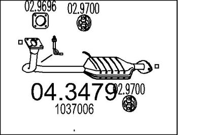 Katalizators MTS 04.3479