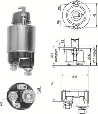 Ievilcējrelejs, Starteris MAGNETI MARELLI 940113050230