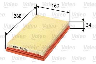 Gaisa filtrs VALEO 585359