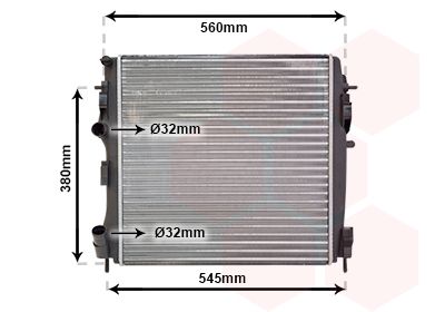 Radiators, Motora dzesēšanas sistēma VAN WEZEL 43002309