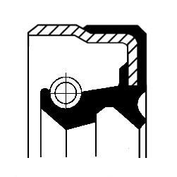 Уплотняющее кольцо, ступица колеса CORTECO 19032103B