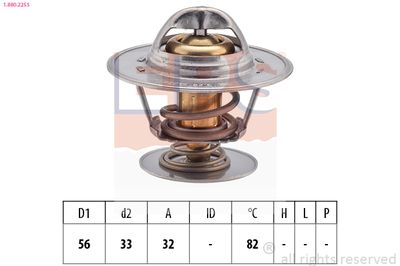 Termostats, Dzesēšanas šķidrums EPS 1.880.225S