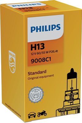 Kvēlspuldze, Tālās gaismas lukturis PHILIPS 9008C1