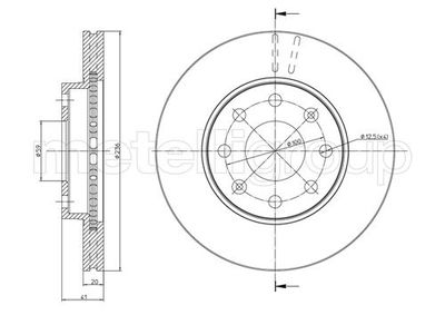 Тормозной диск METELLI 23-0790C