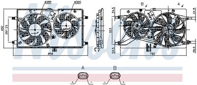 Ventilators, Motora dzesēšanas sistēma NISSENS 85888